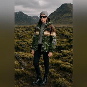 Moncler Floral Print Rain Jacket - Style Meets Function in Every Drop